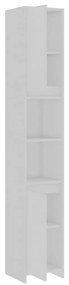 Dulap de baie, alb, 30x30x183,5 cm, PAL Alb, Fara maner, 1