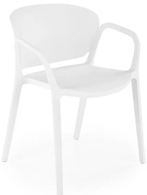Scaun de bucaterie Layne, alb