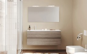 Set lemn masiv Mobilier Baie Suspendat Craig 120cm - Natur texturat