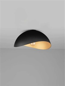 Lustra aplicata design decorativ OPSI negru/auriu D-40cm