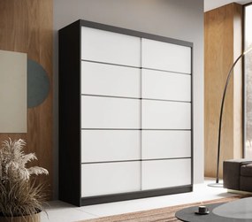 Dulap cu usi glisante, 180x58x215 cm, Hannah 180, ADRK Furniture (Culoare: Casmir / Casmir)