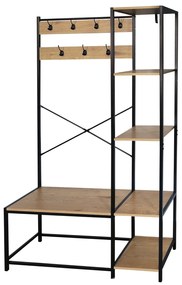 Cuier cu rafturi BERDY, stejar