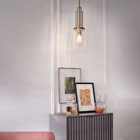 Quintiesse QN-KIMROSE-MP-BNB - Lustră pe tijă KIMROSE 1xE27/60W/230V, aurie