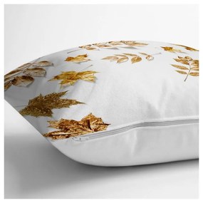 Față de pernă Minimalist Cushion Covers Golden Leaves, 42 x 42 cm