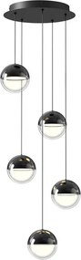 Candelabru LED suspendat pe cablu ZIREA LED/30W/230V, negru