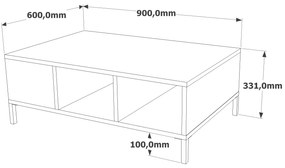 Măsuță de cafea Ria  2 (Pin atlantic + Atracit). 1073420