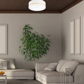 Plafonieră SIRJA STRIPE 4xE27/15W/230V d. 45 cm alb