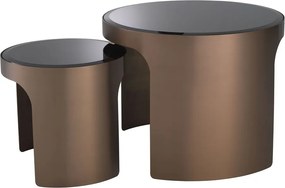 Set 2 masute de cafea LUX Piemonte S, cupru periat 115053 HZ