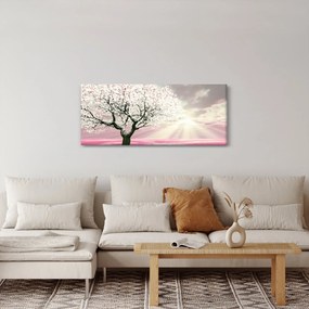 Tabloul copacului roz (120x50 cm)