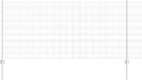 vidaXL Gard cu Stâlp Argintiu 1 x 25 m Oțel