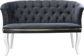 Canapea 2 persoane Milano Homs textil,negru