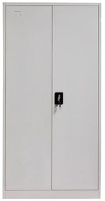 Dulap metalic de gradina Zogi cu compartiment gri deschis 90x45x180 cm
