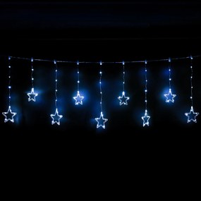Decorațiune luminoasă pentru exterior Stars,200x60cm, LED, alb strălucitor, temporizator, 200 cm