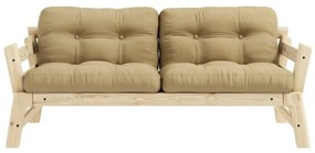 Canapea variabilă Karup Design Step Natural Clear/Wheat Beige