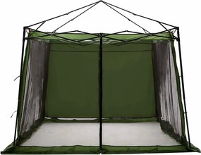 vidaXL Cort interior cu acoperiș Verde 303 x 303 x 196 cm tafta