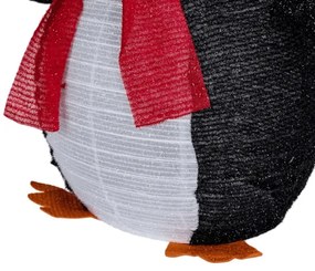 Aigostar - Pinguin luminos de Crăciun pentru exterior, 50 LED, alimentare 3x AA, IP44
