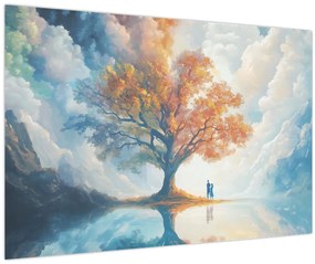 Tablou – Arborele vieții și al iubirii (90x60 cm)