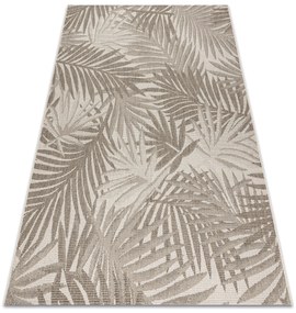 Covor sisal Floorlux 20504 Frunze şampanie si gri Junglă - SECUNDAR-COTATI PRODUSUL