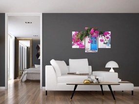 Tablou - Casă tradițională grecească (90x60 cm)