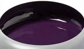 Masuta de cafea rotunda din metal Coast 39x39x41 gri/mov