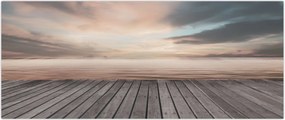 Tablou - Pier la apus de soare (120x50 cm)