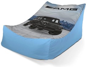 Sac de șezut Lounge AMG mașină - pentru copii, albastru