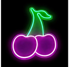 2Kids Toys - Decorațiune LED neon de perete LED/5W/USB, Cireșe