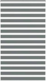 vidaXL Jaluzea tip zebra gri închis lățime țesătură 130,9 cm poliester