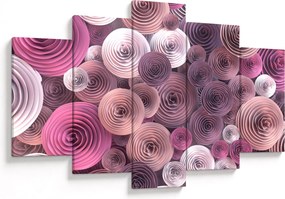 Tablou abstract a florii de trandafir (150x105 cm)
