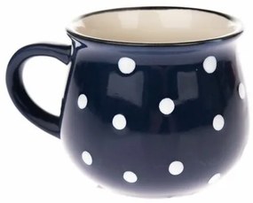 Cană din ceramică Dots 230 ml, albastră, , 230 ml