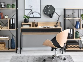 Masă PC Richiel (stejar + negru). 1109843