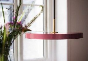 Lustra LED design scandinav Asteria medium - nuance rose/ auriu