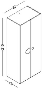 Dulap modular cu 2 usi pentru copii,Nora