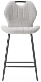 Scaune de bar bej 2 buc. tapițate (înălțime șezut 65 cm) Muli – Marckeric