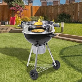 Rotisor cu inel și cuptor pentru pizza, pentru grătare FORNO