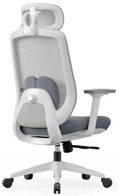 VELA-HW Scaun ergonomic, sezut translatabil, cotiere 3D, tetiera 2D, Mesh/textil, Gri