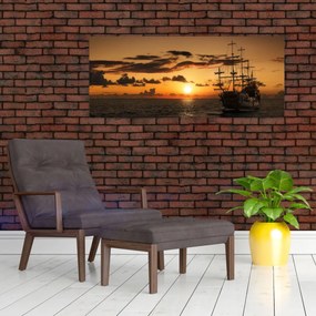 Tablou - Navă de pirați (120x50 cm)
