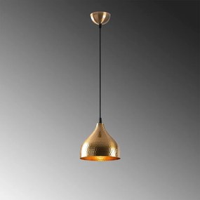 Lustră aurie cu abajur din metal ø 18 cm Tattoo – Opviq lights