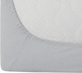 Cearsaf Jersey HIGHFIT argintiu 140 x 200 cm