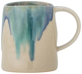 Cană albastră-bej din gresie 450 ml Yori – Bloomingville