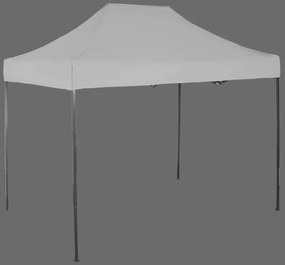 Pavilion de grădină 2x3m - din oțel, Fără pereţi laterali, Gri / antracit