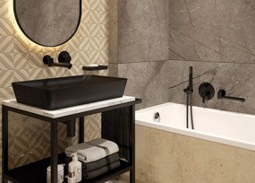 Pipa cada - lavoar pliabila finisaj negru NAC_N87K