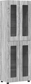 vidaXL Bufet cu raft FLORIN Gri Sonoma 60 x 35 x 182 cm Lemn compozit