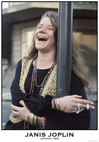 Poster Janis Joplin - London 1969, (59.4 x 84 cm)