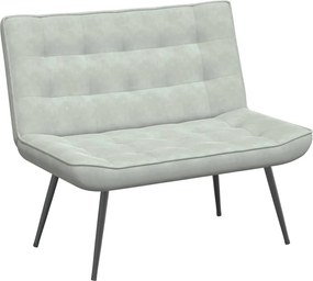 vidaXL Bancă gri deschis 110x74x84 cm catifea