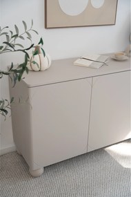 Comodă Sonatia II 150 cm trei uși - casmir / picioare rotunde