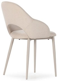 Scaune de dining bej 2 buc. tapițate Lia – Marckeric