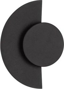 Aplica perete exterior lumina indirecta IP54 LED 2700K Gloo negru