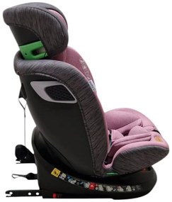 Scaun Auto cu Isofix Baby Care™ BS10P, Cu rotire 360 grade, Omologare R-129 i-Size, 0-36 kg, Tetiera reglabila, Transformabil in scoica auto, Sistem