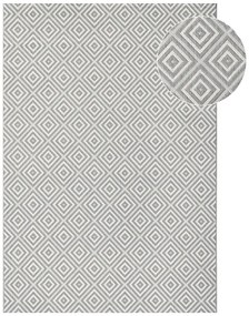 Covor de exterior NORTHRUGS Karo, 140 x 200 cm, gri